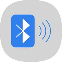 Bluetooth eben Kurve Symbol vektor