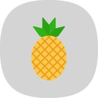 Ananas eben Kurve Symbol vektor
