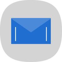 Mail eben Kurve Symbol vektor