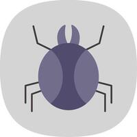 Spinne eben Kurve Symbol vektor