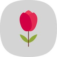 Tulpe eben Kurve Symbol vektor