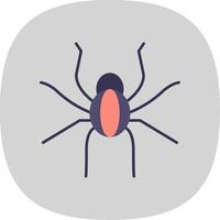 Spinne eben Kurve Symbol vektor