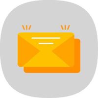 Mail eben Kurve Symbol vektor