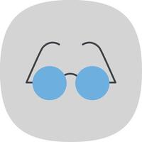 Brille eben Kurve Symbol vektor