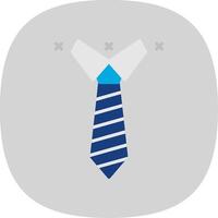 Krawatte eben Kurve Symbol vektor