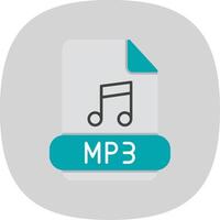 mp3 eben Kurve Symbol vektor