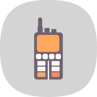 Walkie Talkie eben Kurve Symbol vektor