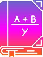 Algebra Glyphe Gradient Symbol vektor