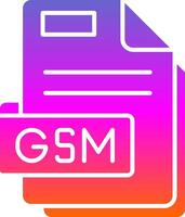 gsm Glyphe Gradient Symbol vektor