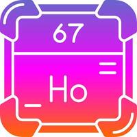 Holmium Glyphe Gradient Symbol vektor