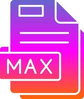 max Glyphe Gradient Symbol vektor