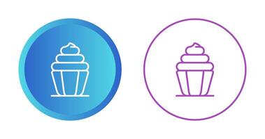 Cupcake-Vektor-Symbol vektor