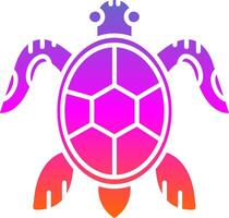 Schildkröte Glyphe Gradient Symbol vektor