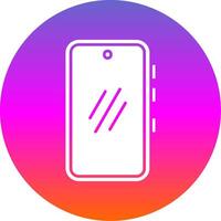 Smartphone Glyphe Gradient Kreis Symbol vektor