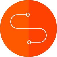 Kurve Linie rot Kreis Symbol vektor