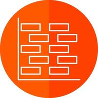 gantt Diagramm Linie rot Kreis Symbol vektor