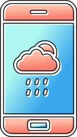 Wetter-App-Vektorsymbol vektor