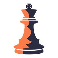 ai generiert einfach Schach Logo. Vektor Illustration