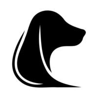 ai genererad enkel hund logotyp vektor illustration