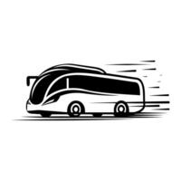 ai genererad enkel buss logotyp. vektor illustration