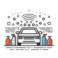 Auto Waschen Logo Vektor Illustration