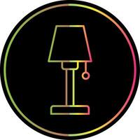 Lampe Linie Gradient fällig Farbe Symbol vektor