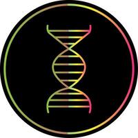 DNA Linie Gradient fällig Farbe Symbol vektor