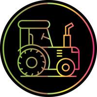 Traktor Linie Gradient fällig Farbe Symbol vektor