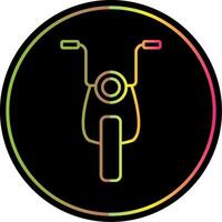 Motorrad Linie Gradient fällig Farbe Symbol vektor