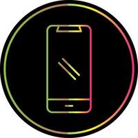 Smartphone Linie Gradient fällig Farbe Symbol vektor