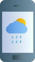 Wetter-App-Vektorsymbol vektor