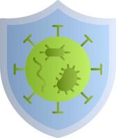 bakterier skyddade vektor ikon