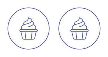 Cupcake-Vektor-Symbol vektor