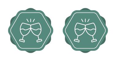 Champagner Toast Vektor Symbol