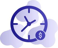 Zeit ist Geld-Vektor-Symbol vektor