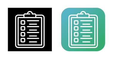 Vektorsymbol für Zwischenablage-Checkliste vektor