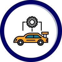 Auto Aufbau Vektor Symbol