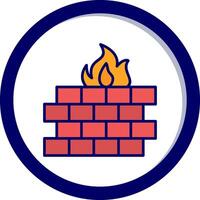 Firewall-Vektor-Symbol vektor