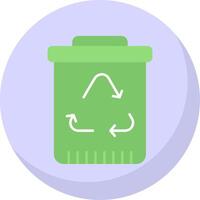 Recycling eben Blase Symbol vektor