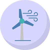 Windmühlen eben Blase Symbol vektor