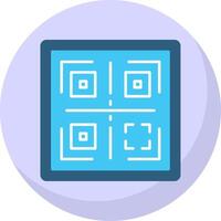 qr eben Blase Symbol vektor