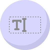 text låda platt bubbla ikon vektor