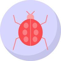 insekt platt bubbla ikon vektor