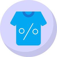 T-Shirt eben Blase Symbol vektor
