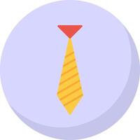 Krawatte eben Blase Symbol vektor