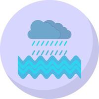 Regen eben Blase Symbol vektor