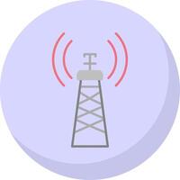 Signal Turm eben Blase Symbol vektor