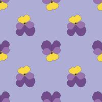 Vektor nahtlos Muster mit Stiefmütterchen, Blumen- Hintergrund von Blumen