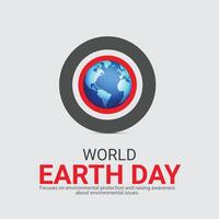 Welt Erde Tag, kreativ Konzept, 3d Illustration vektor
