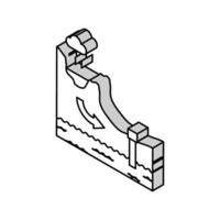 hydrogeologisch Modell- Hydrogeologe isometrisch Symbol Vektor Illustration